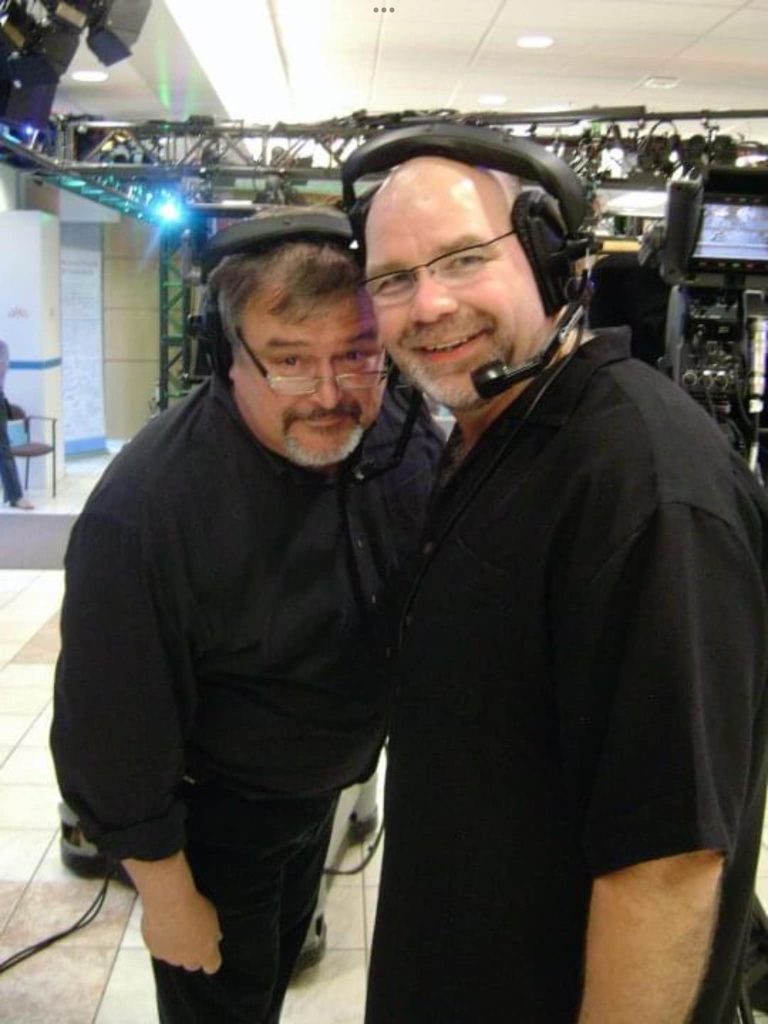 Two camera operators - Craig and Rick Regamble